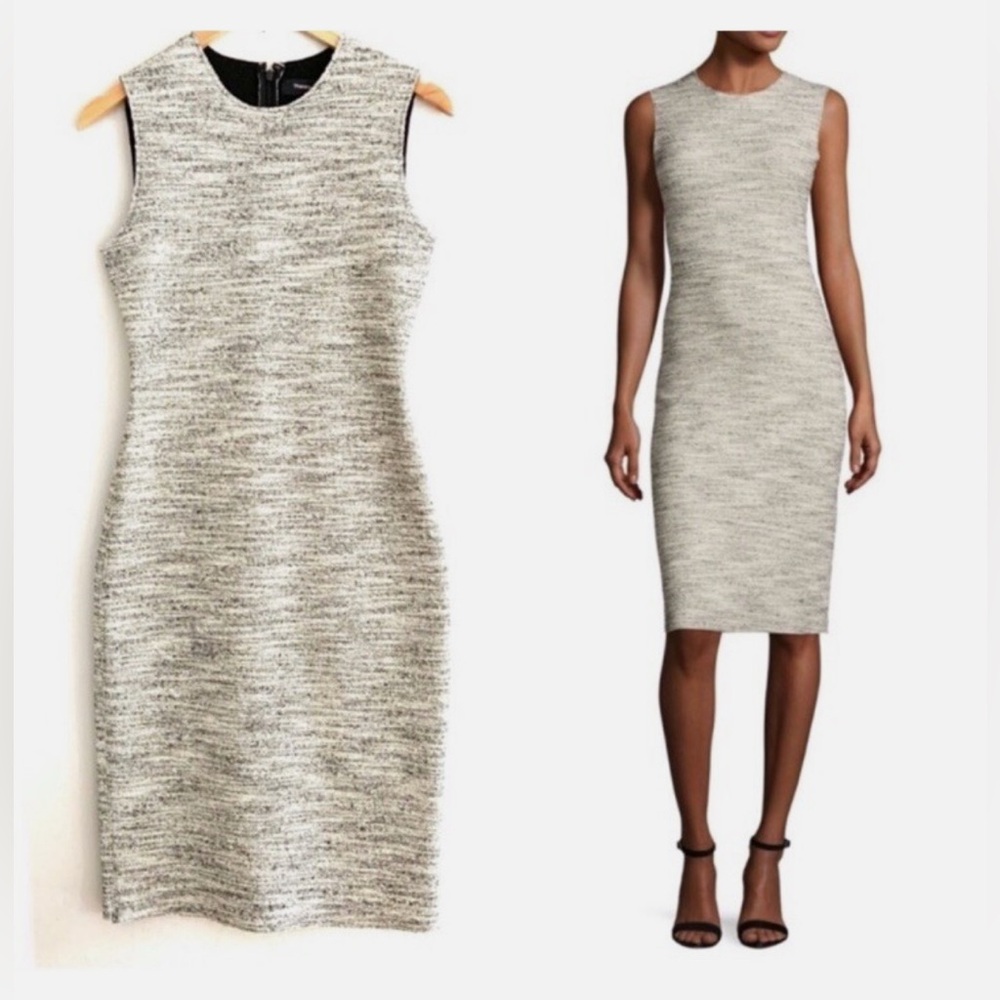 Theory Eano Branson boucle dress. Size small